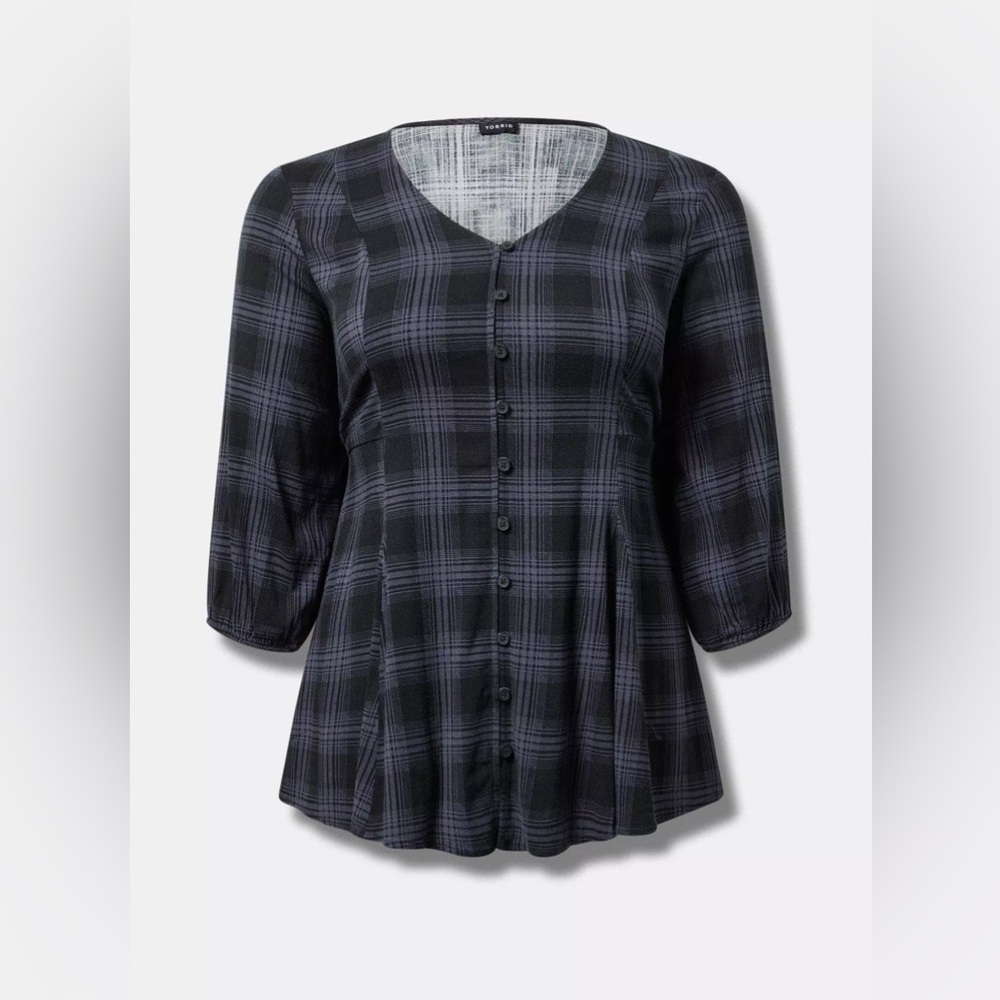 Torrid | Plaid Button Up Top